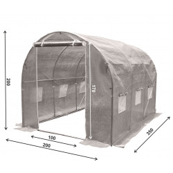 Tunel Szklarniowy PREMIUM 2x3,5m