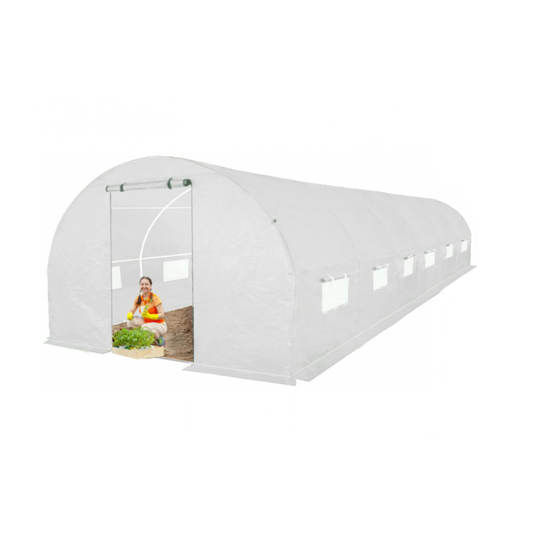 Tunel Szklarniowy 18m2 PREMIUM White 3x6m rurki 19mm