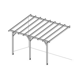 Pergola, zadaszenie tarasu, garaż - DUŻA