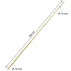 Tyczka bambusowa zestaw 25 szt. 14-16 mm 180 cm podpora