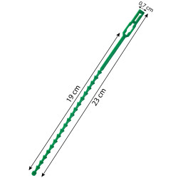 Opaska ogrodowa regulowana do roślin 23cm Zestaw 50 szt.