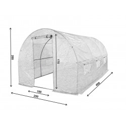 Tunel Szklarniowy PREMIUM 2x4,5m